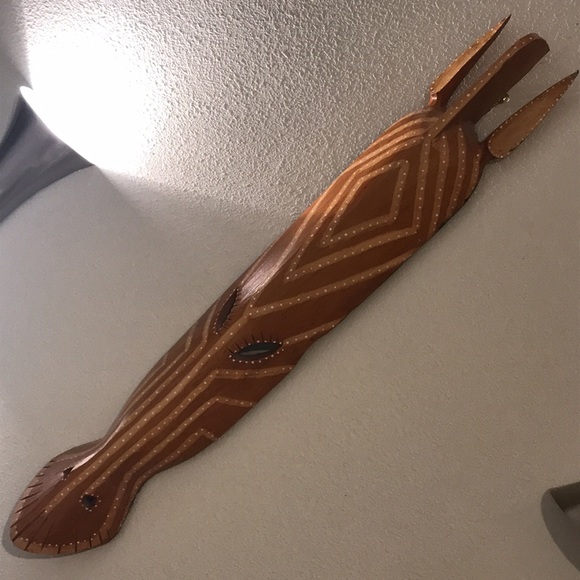 40” Tall Wood Wall Mask Horse Deco Safari Sculpture - Picture 1 of 6